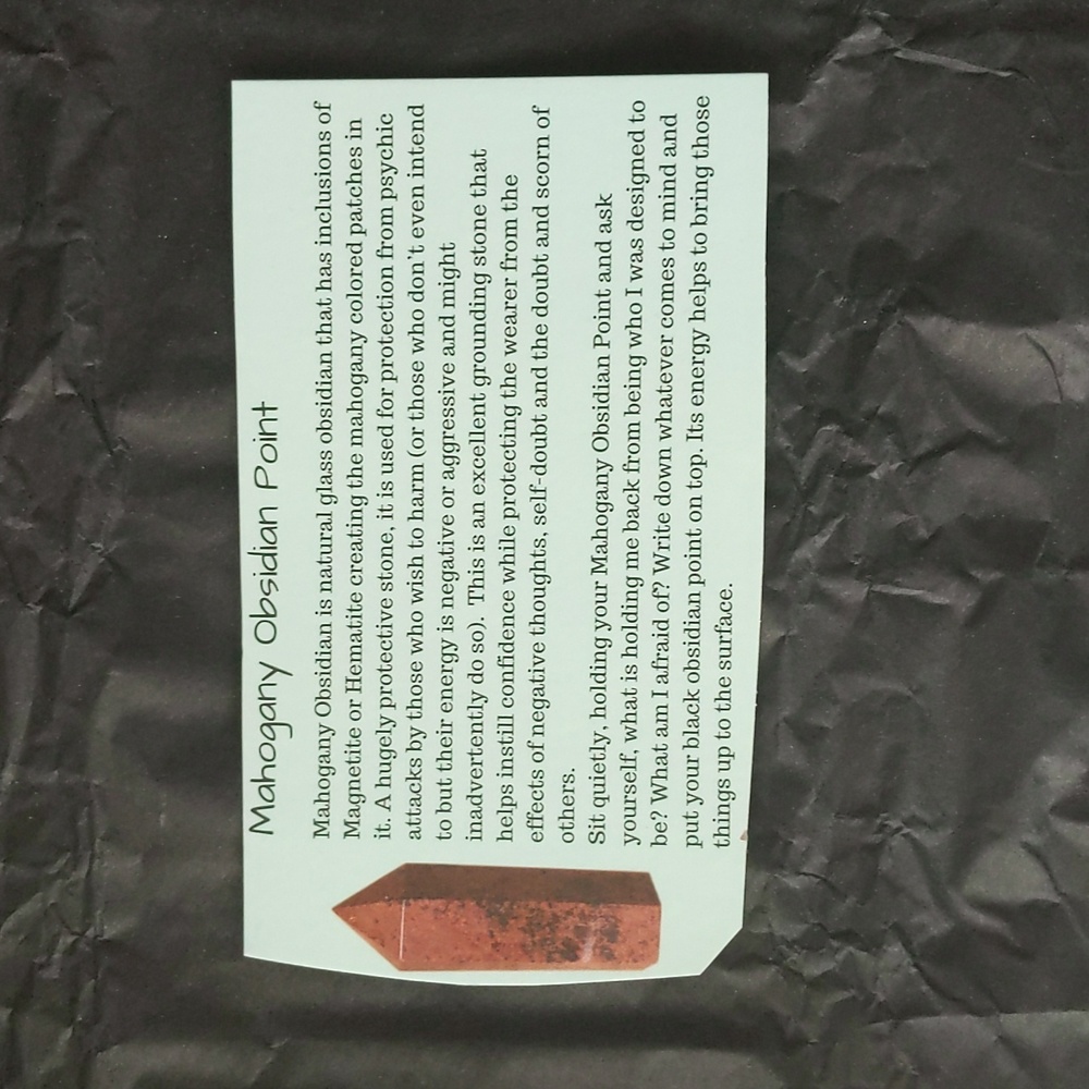 Mahogany Obsidian Point - Picture 8 of 8
